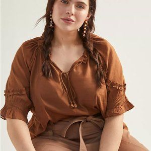 Anthropologie Daniel Rainn Ruffle Blouse